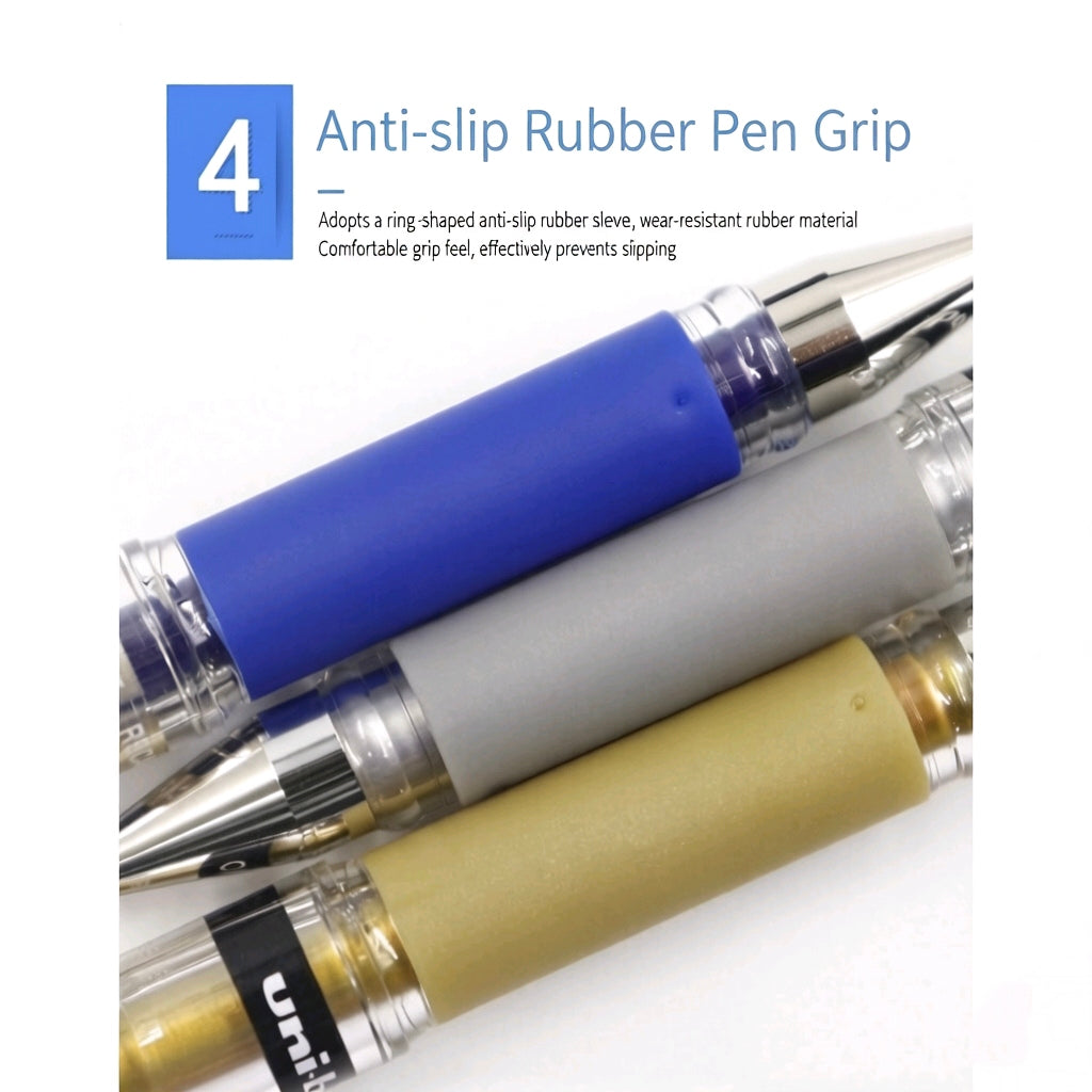 Uni-ball Signo UM-153 1.0mm Broad Gel Pen – White, Gold & Silver Pigment Ink | Japan Highlight Pen for Wedding Signing, Dark Paper Art & Hand Lettering