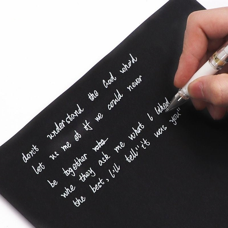 Uni-ball Signo UM-153 1.0mm Broad Gel Pen – White, Gold & Silver Pigment Ink | Japan Highlight Pen for Wedding Signing, Dark Paper Art & Hand Lettering