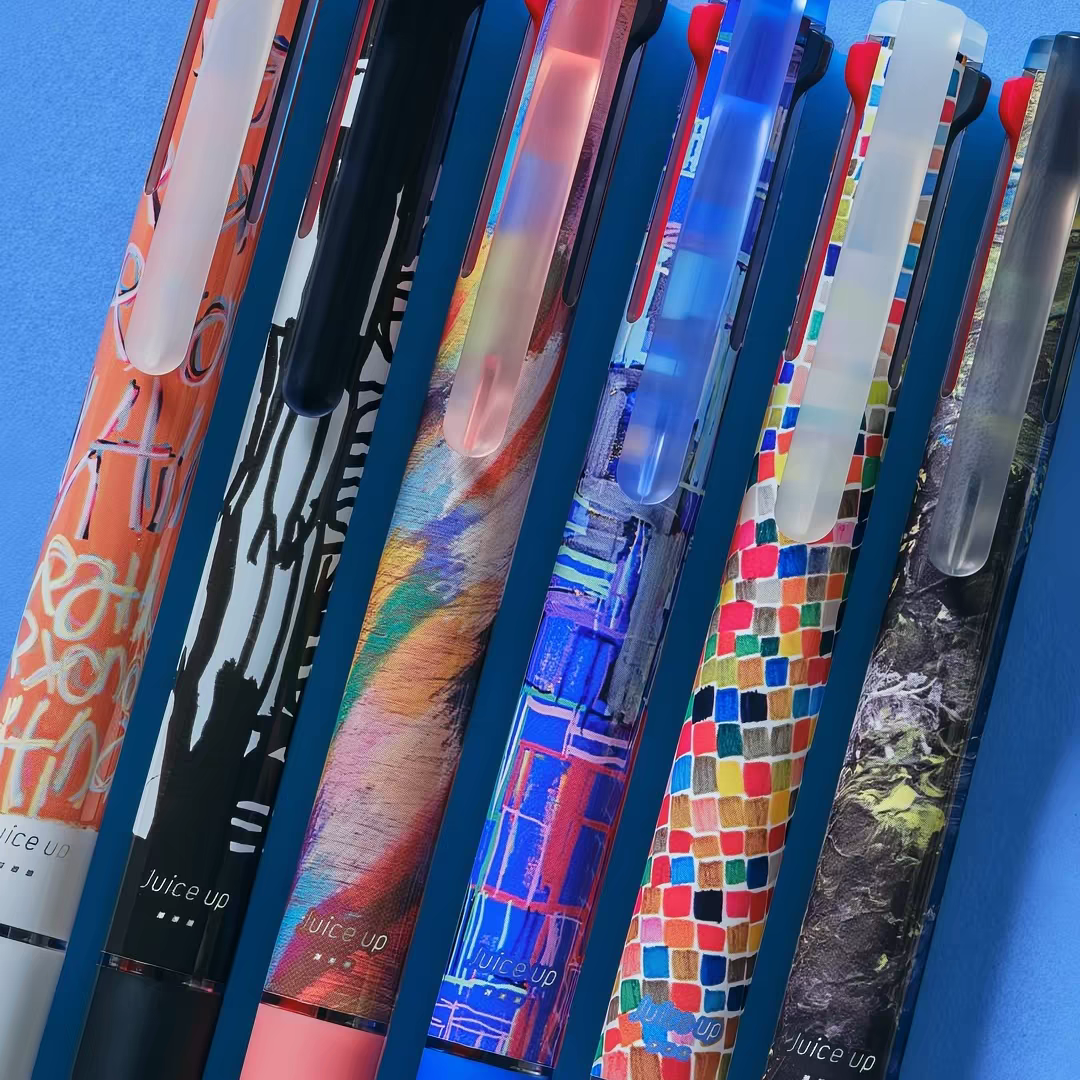Pilot Juice Up 3 × HERALBONY Limited Edition 3-Colour Gel Pen 0.4 mm – 5 Artist Designs