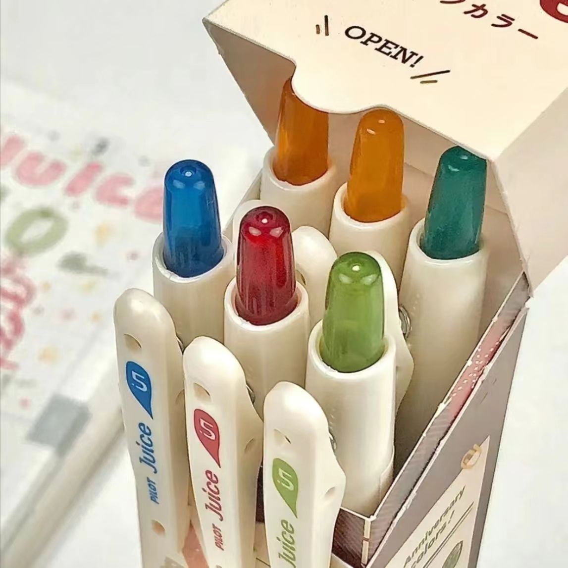 Pilot Juice 10th Anniversary Limited Edition Gel Pen Set 0.5 mm – Classic Smoothie Colours, 3 Gift Box Sets