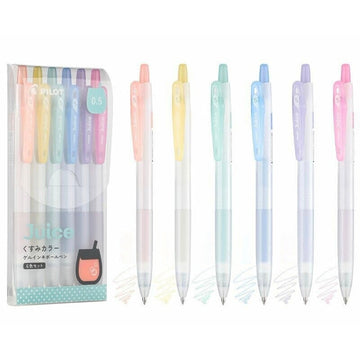 Pilot Juice Gel Pen 6-Colour Set 0.5 mm – Classic Colour & Kusumi Pastel, Anniversary Edition