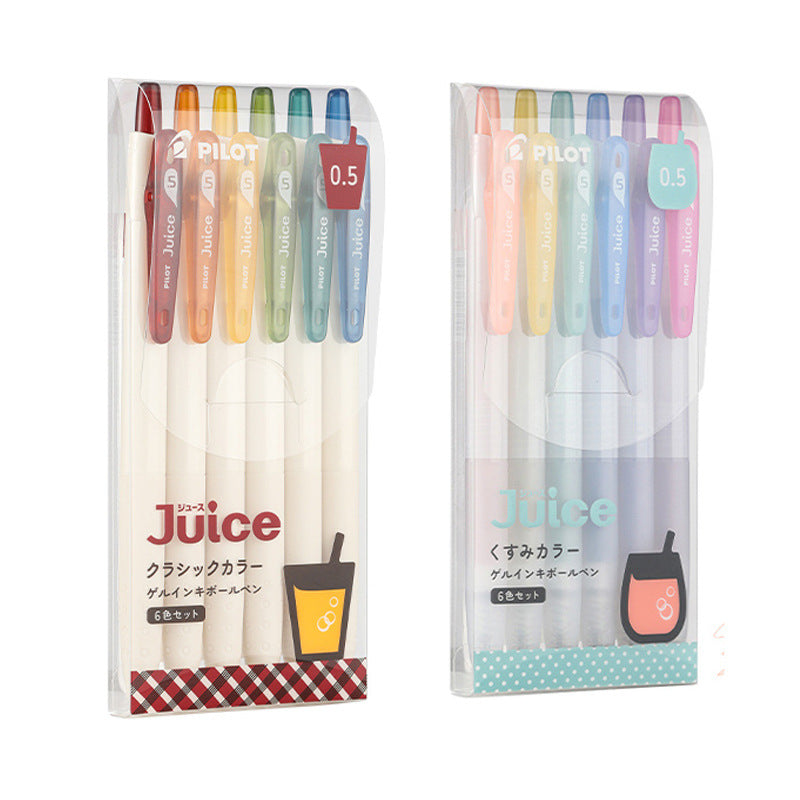 Pilot Juice Gel Pen 6-Colour Set 0.5 mm – Classic Colour & Kusumi Pastel, Anniversary Edition