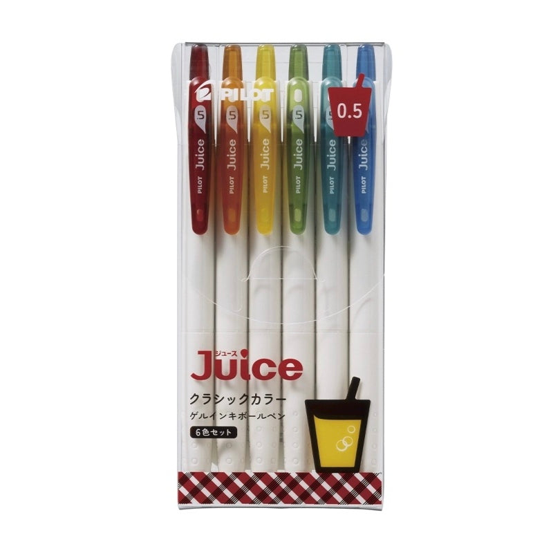 Pilot Juice Gel Pen 6-Colour Set 0.5 mm – Classic Colour & Kusumi Pastel, Anniversary Edition