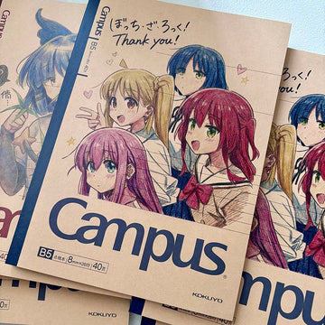 KOKUYO Campus Anime Illustration B5 Dot-Ruled Notebook – Hand-Drawn Character Cover, 8mm × 26 Lines, 40 Pages