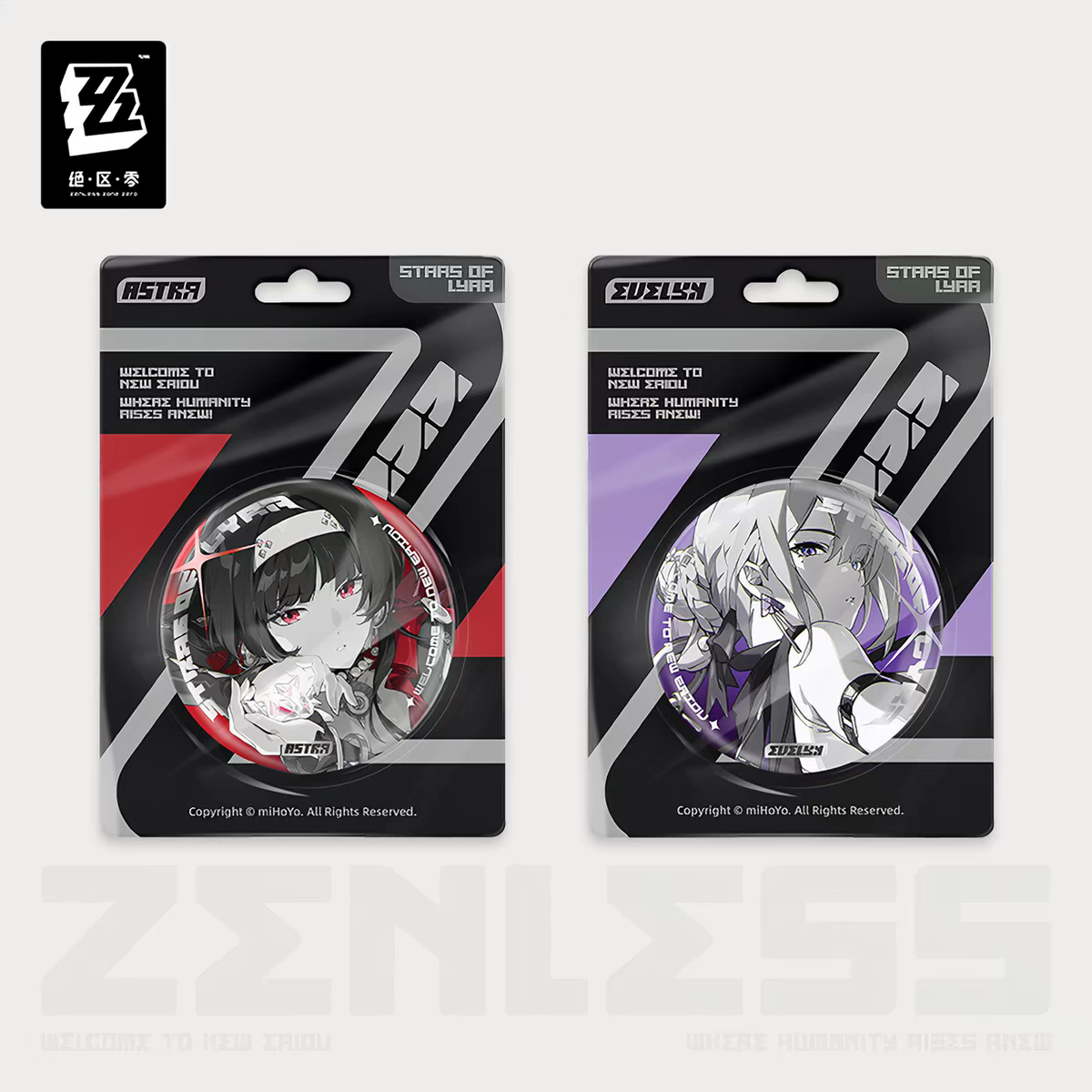 ZZZ Stars of Lyra Reflective Badge Set
