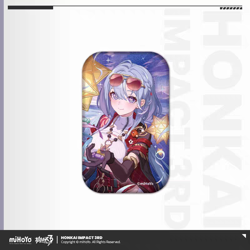 Honkai Impact 3rd birthday art tin badge - Vill-V character art