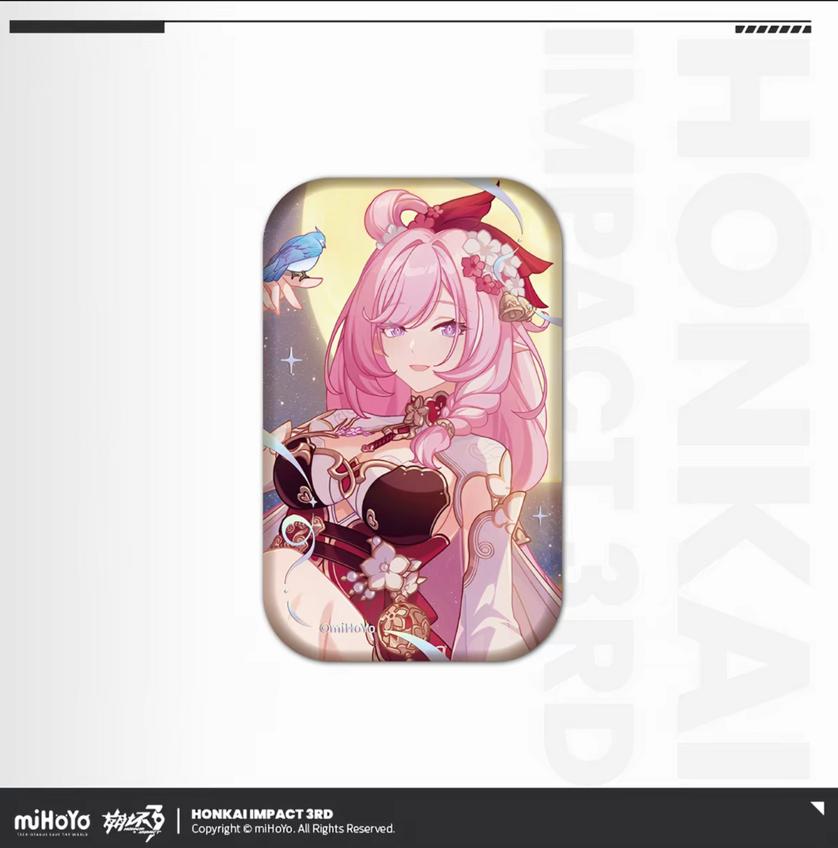 Honkai Impact 3rd birthday art tin badge - Aponia character art