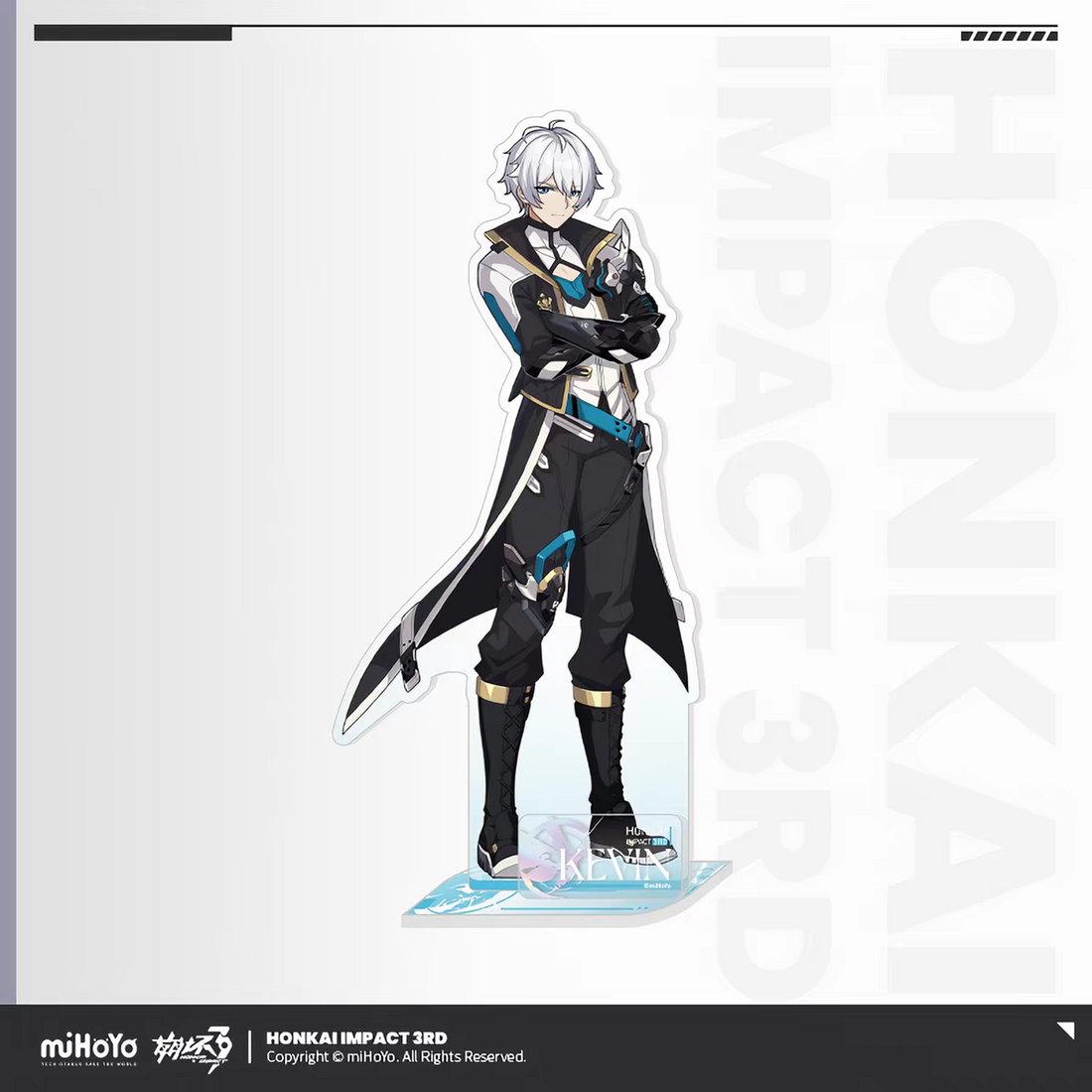 Honkai Impact 3rd Elysian Realm acrylic stand - Alias dark armor golden horns battle pose