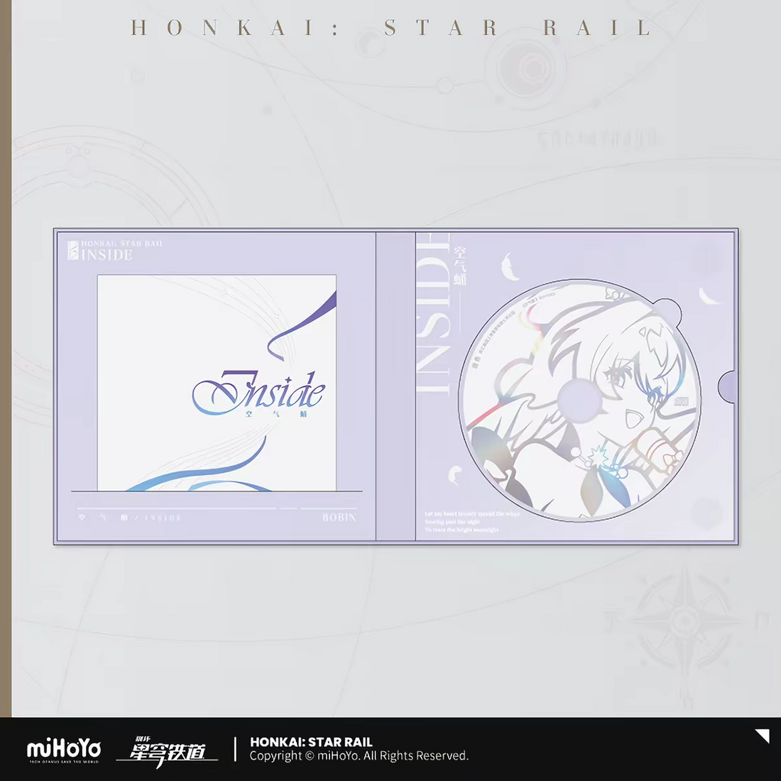 Honkai Star Rail Robin Inside Official CD Album Full Set Contents Badges Cards miHoYo