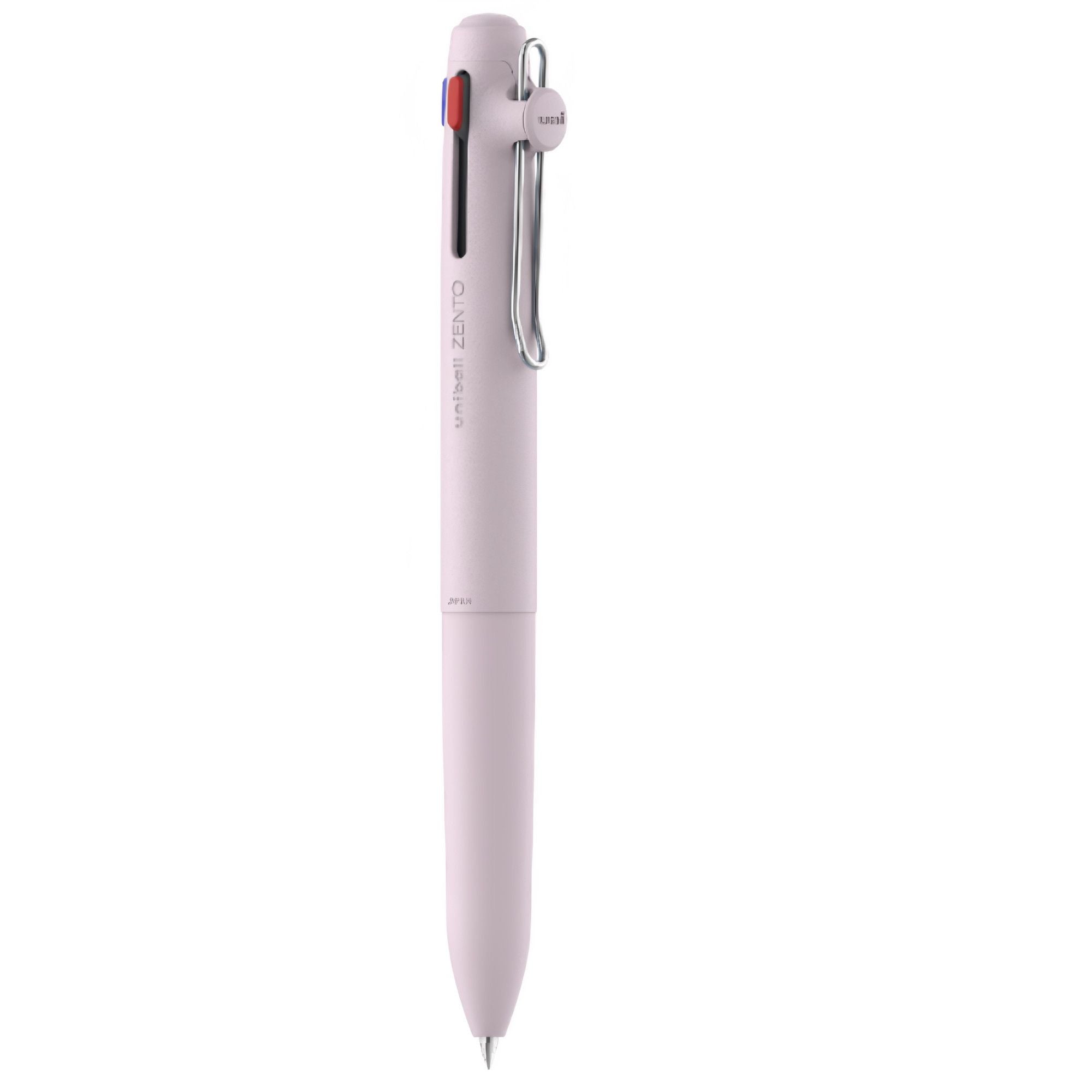 Uni-ball Zento 3-in-1 gel pen 6 colour collection flat lay