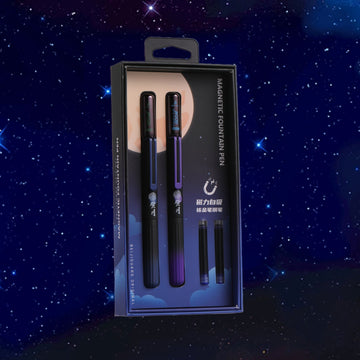 Beijiguang Touch the Moon magnetic fountain pen Starry Purple-Black set gift box