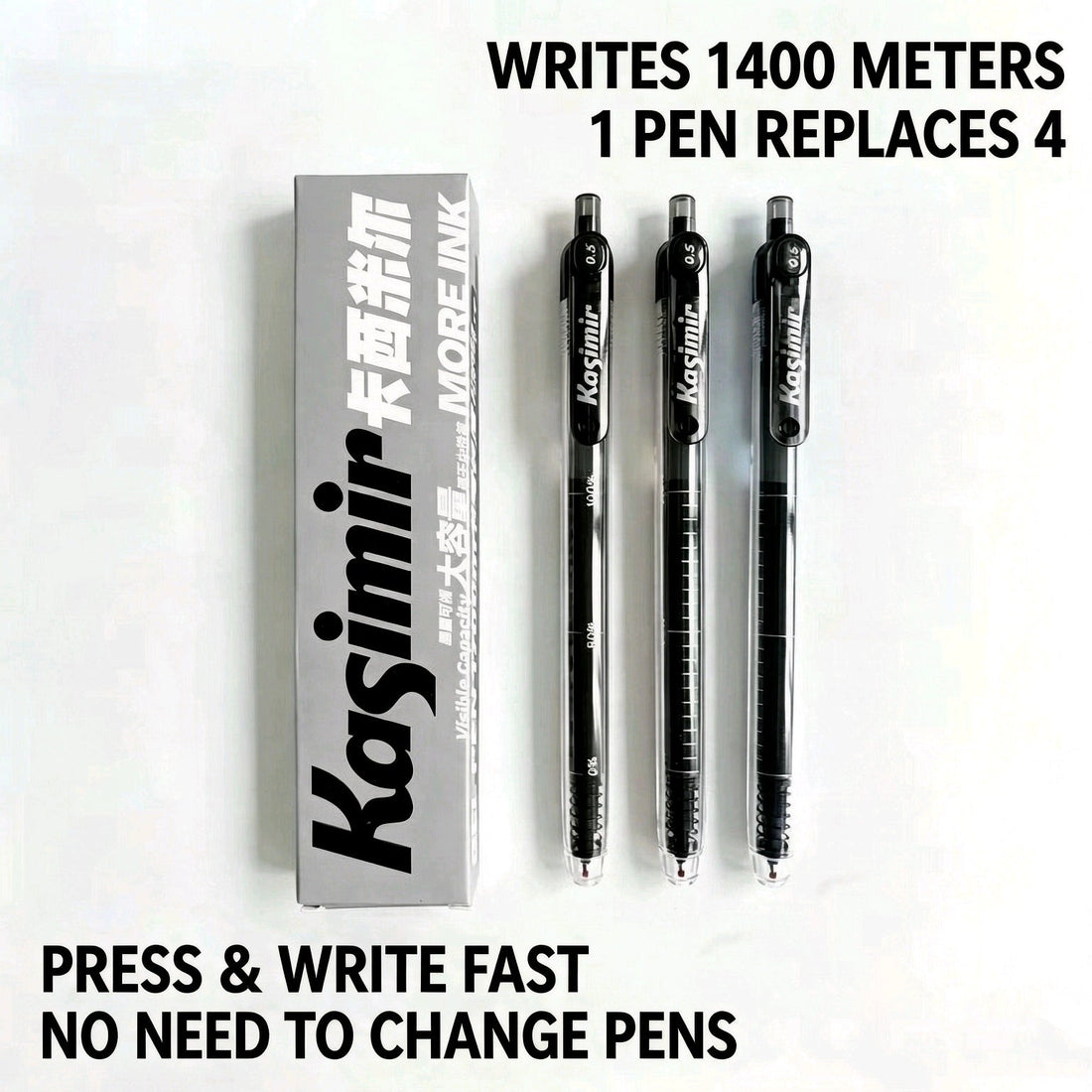 Kasimir Large Capacity Gel Pen 0.5mm