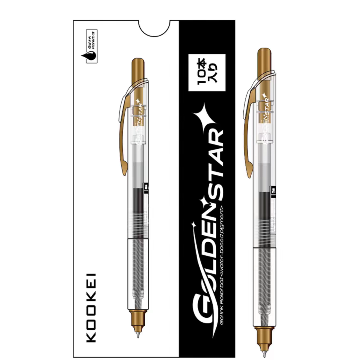 KOOKEI Golden Star Gel Pen 0.5mm Low Centre of Gravity