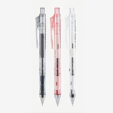 AIKA-A AS Tip Retractable Gel Pen 0.5mm Transparent Set of 3