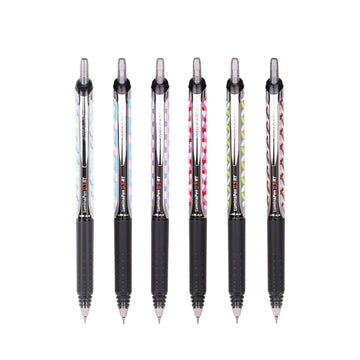 AIKA-A Lumina Pen AK8918 Patterned Gel Pen 0.5mm Set of 6