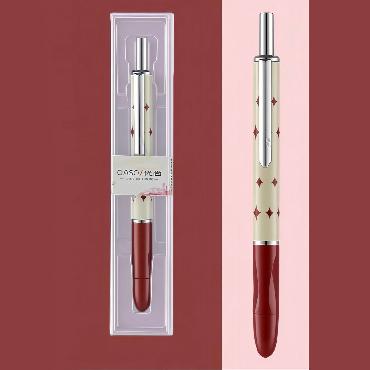 OASO S026 Patterned Retractable Fountain Pen
