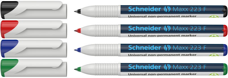 Schneider Maxx 223 F Markers 4-Pack