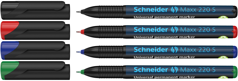 Schneider Maxx 220 S Permanent Markers 4-Pack