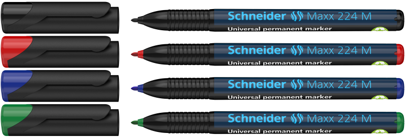 Schneider Maxx 224 Permanent Markers 4-Pack