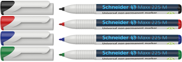 Schneider Maxx 225 Non-Permanent Markers 4-Pack