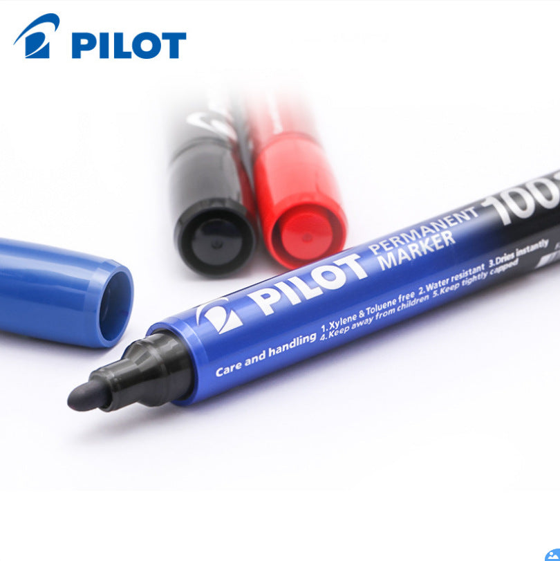 PILOT Permanent Marker 100 Bullet Tip Set 4 Pack