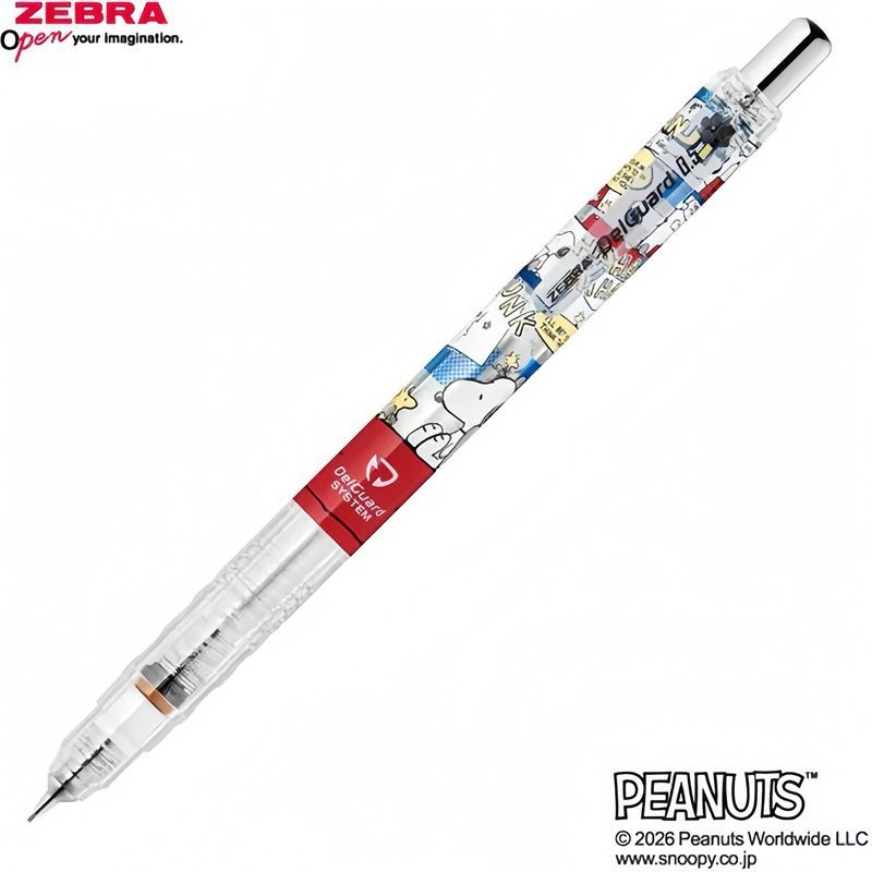 ZEBRA DelGuard MA85 Snoopy Mechanical Pencil Clear