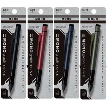 Tombow MONO Graph TUNE mechanical pencils set of 4 colours