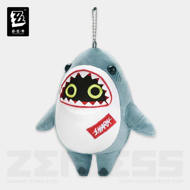 Zenless Zone Zero Sharkboo Plush Keychain