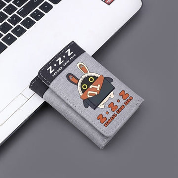 ZZZ Anime Trifold Canvas Wallet