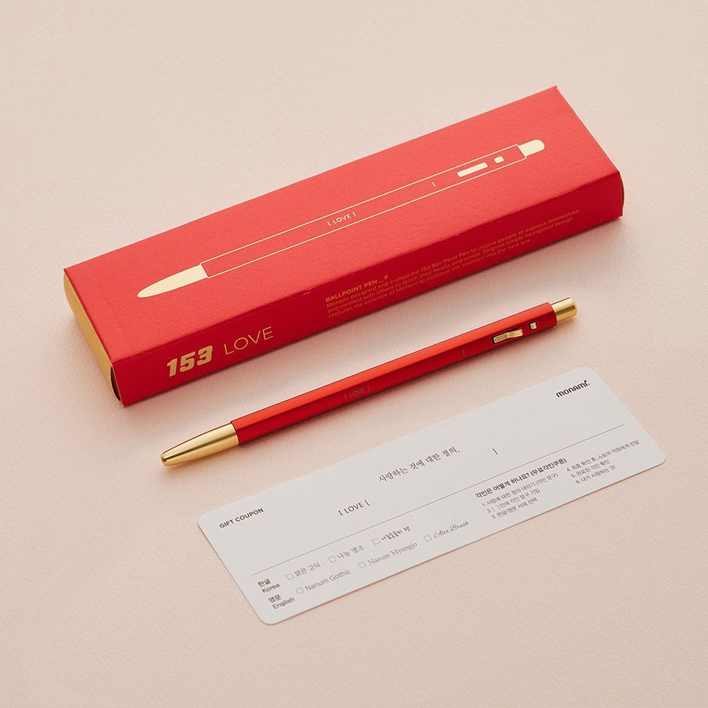 Monami 153 Love Vivid Ballpoint Pen