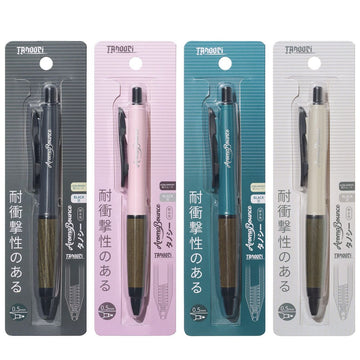 Tanooci TOA-105 sandalwood gel pen 4-pack in black, pink, green and ivory