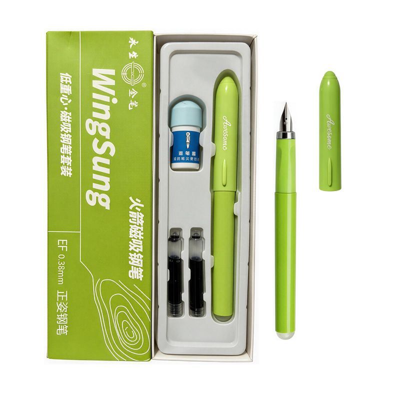 WingSung Magnetic Fountain Pen - Green