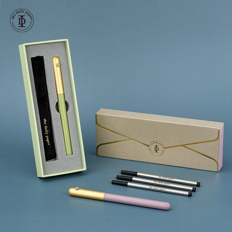TDP magnetic metal gel pen with gift presentation box