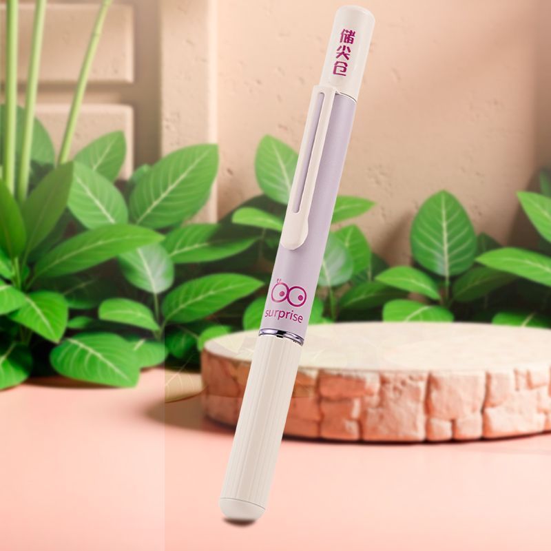 Luoshi magnetic fountain pen beige with cap off