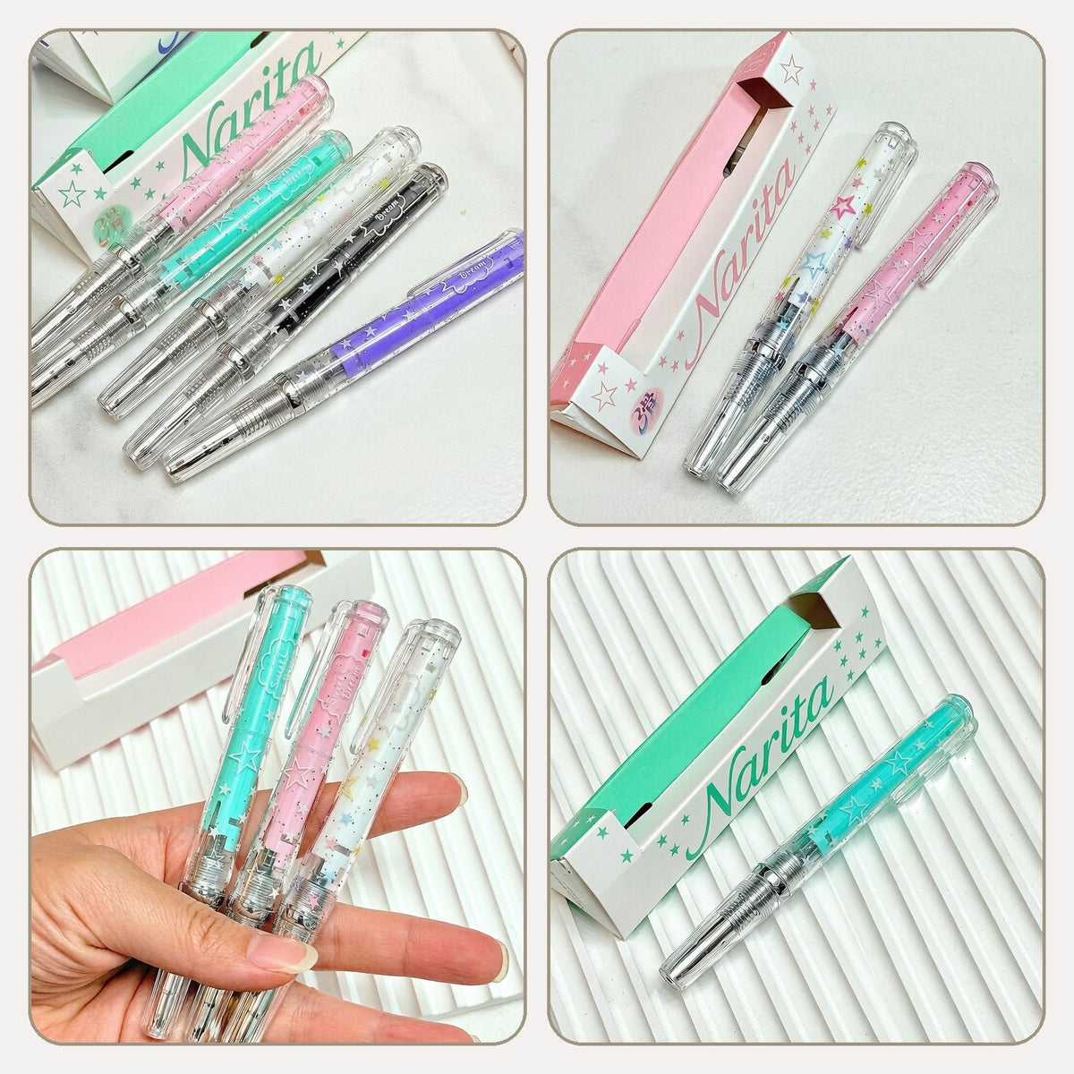 Narita Star Dream Retractable Gel Pen Set