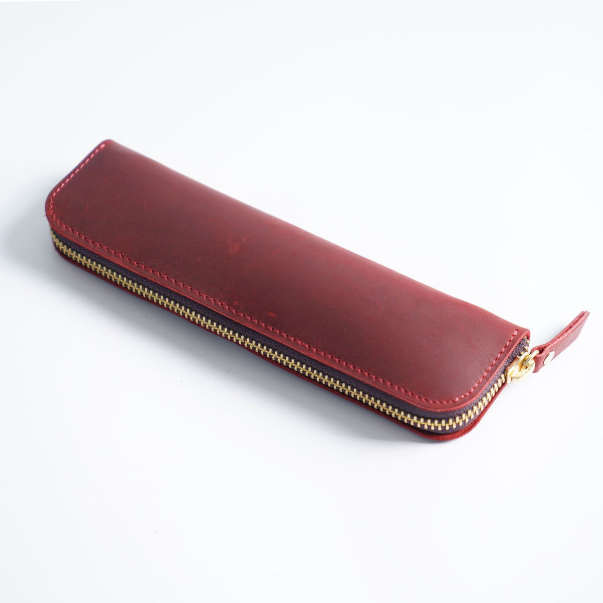 Vintage Crazy Horse Leather Pen Case