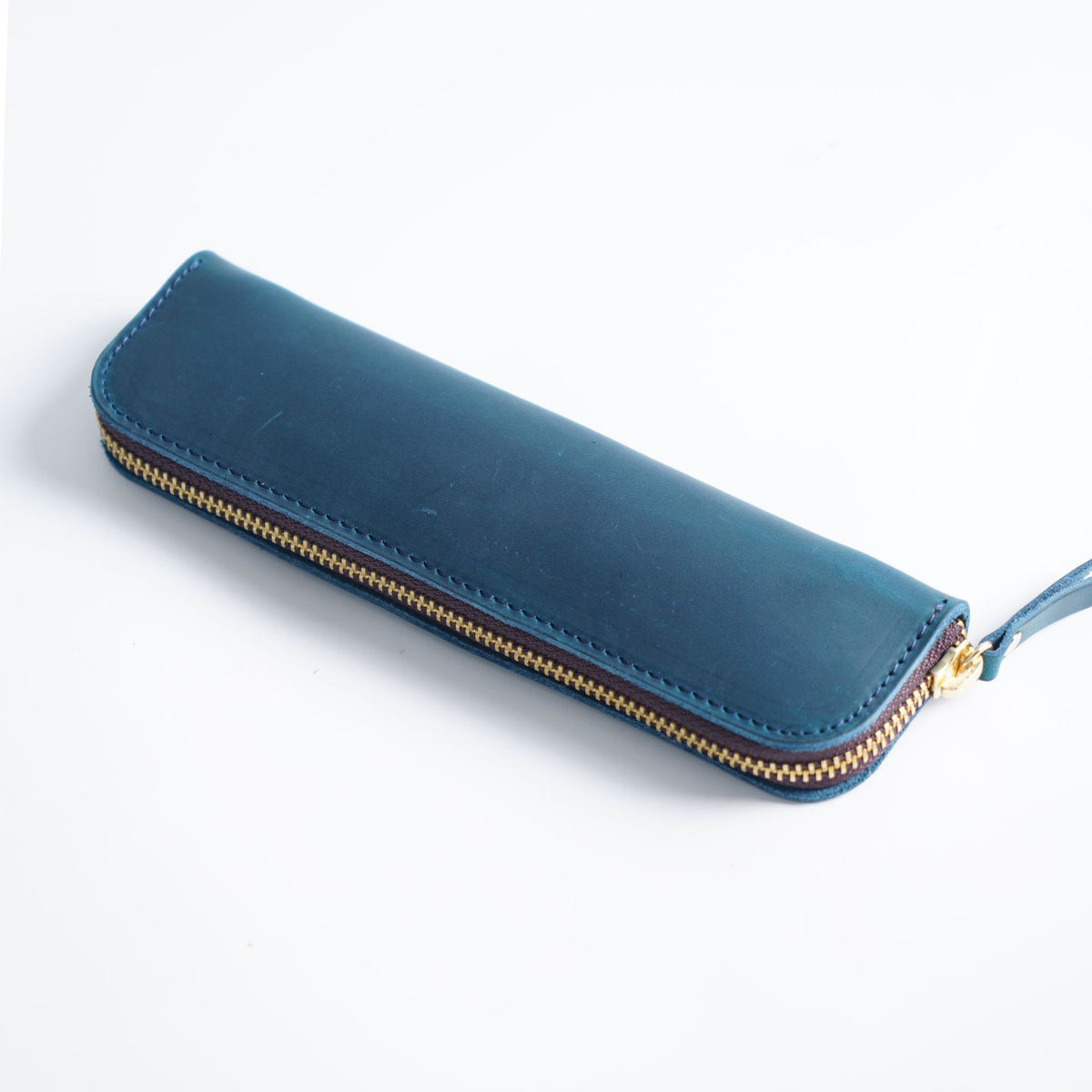 Vintage Crazy Horse Leather Pen Case