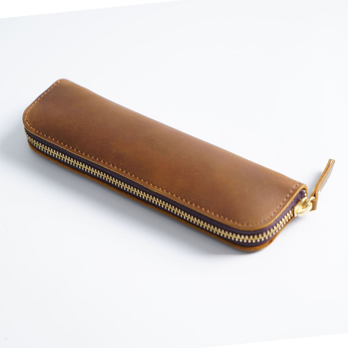 Vintage Crazy Horse Leather Pen Case