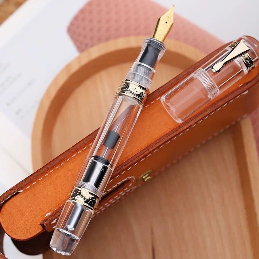 MAJOHN C5 Demonstrator Retractable Fountain Pen closed view