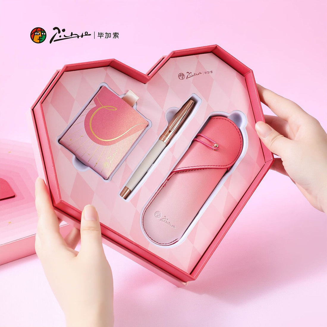 PIMIO 5537 Heart Fountain Pen Gift Set