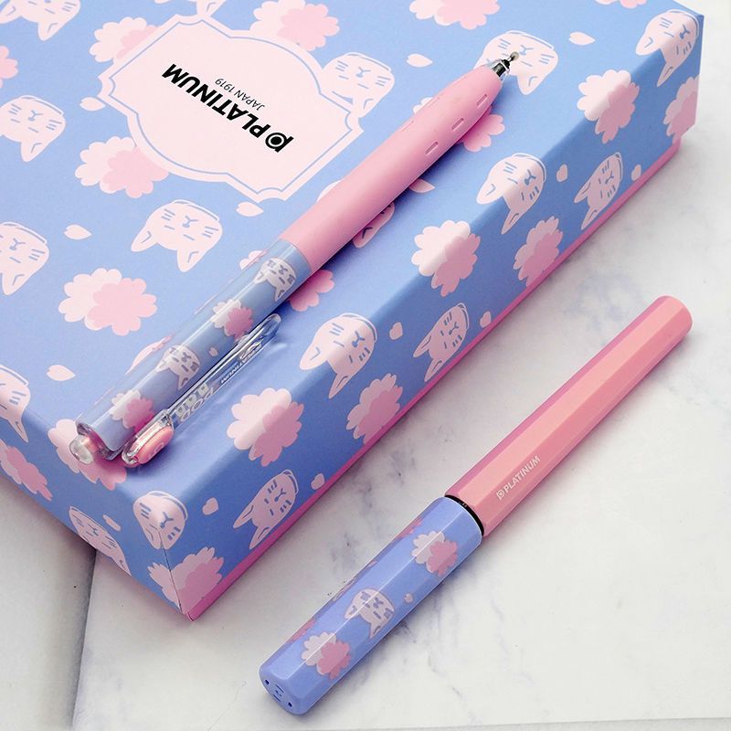 Platinum Cute Cat Fountain Pen Gift Set