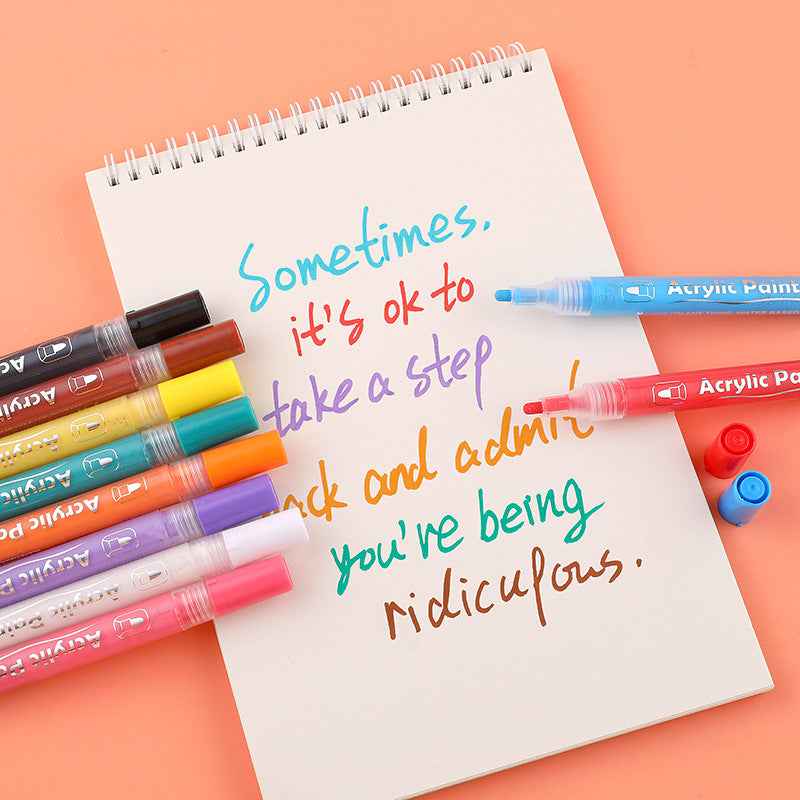 12 Color Guangna Acrylic Painter Markers 3mm Tip - TTpen