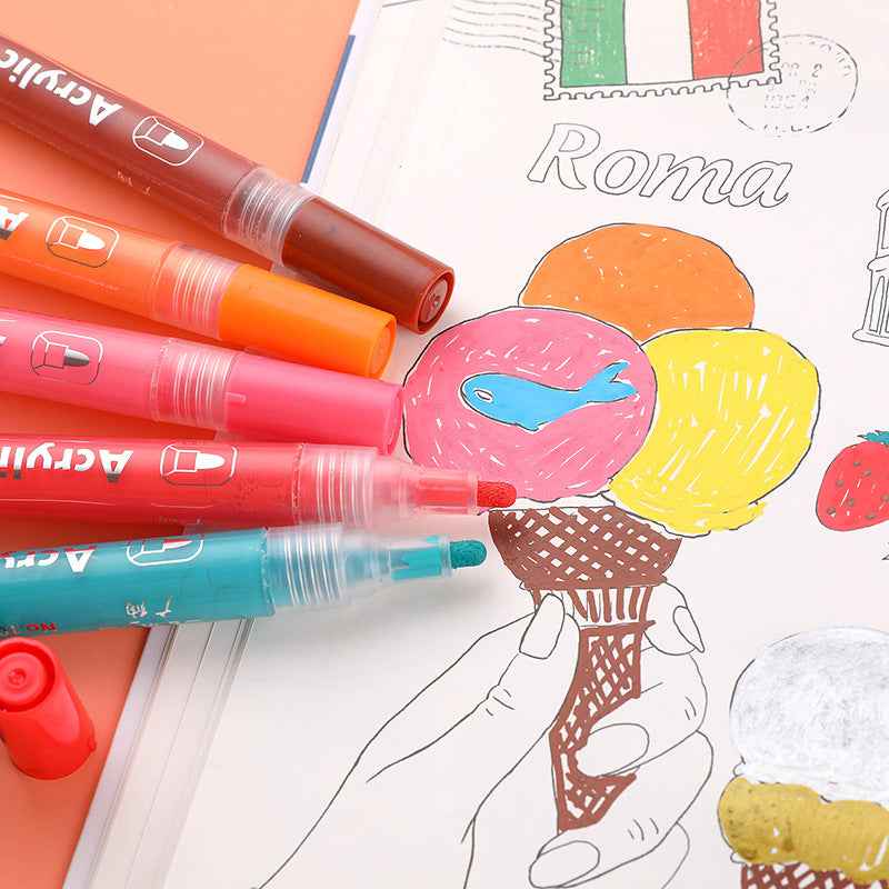 48 Color Guangna Acrylic Painter Markers 3mm Tip - TTpen