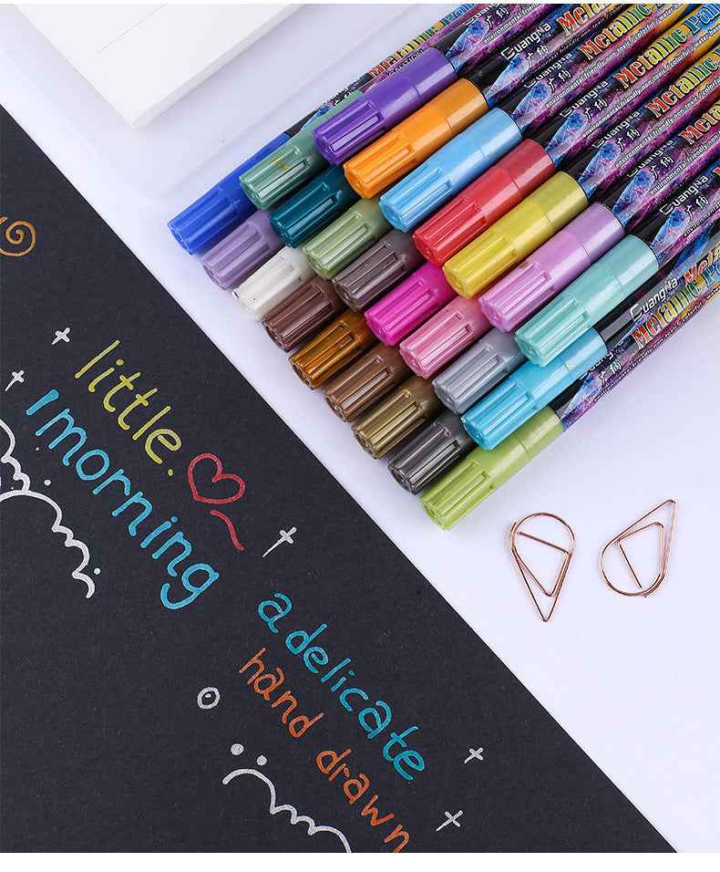 Guangna Shinning Metallic Marker Pens 12 Colors - TTpen