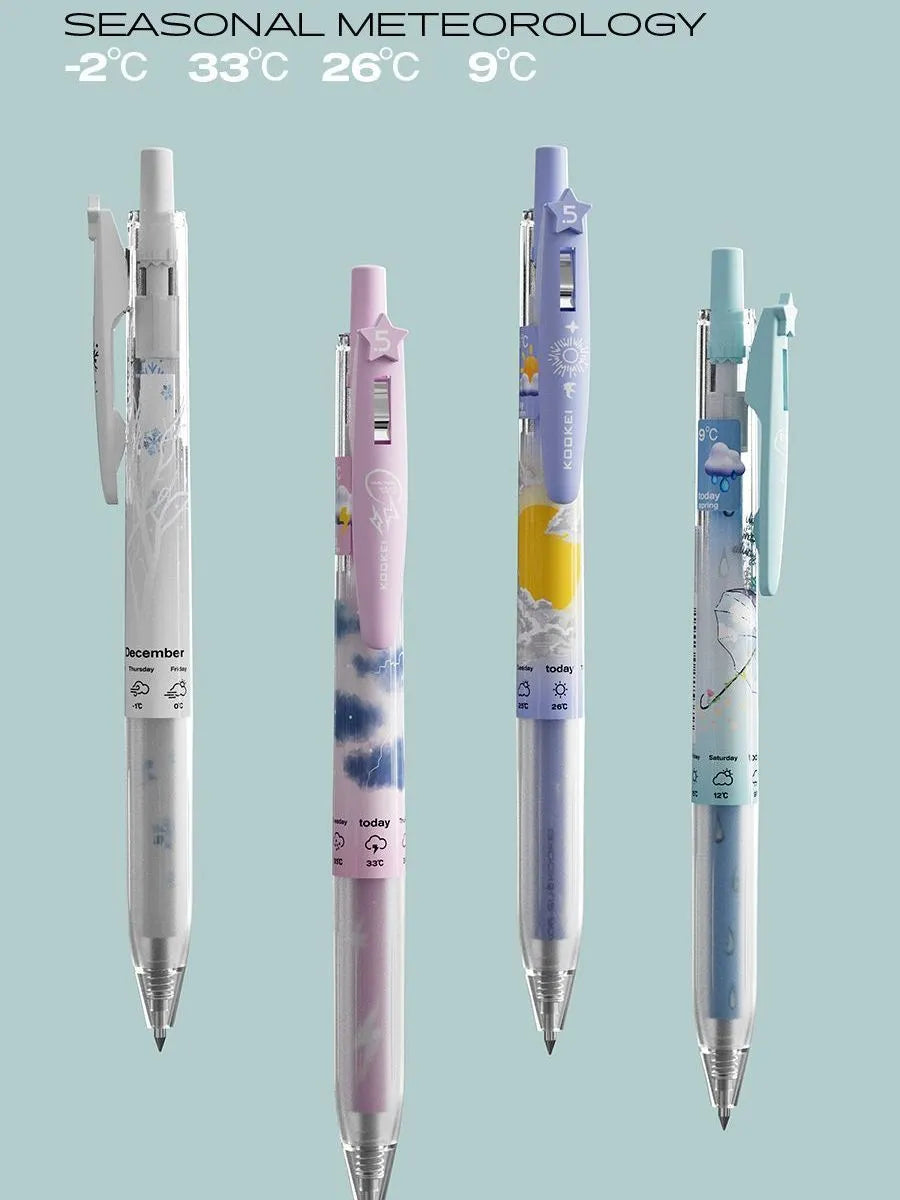 KOOKEI Seasonal Meteorology Gel Pens