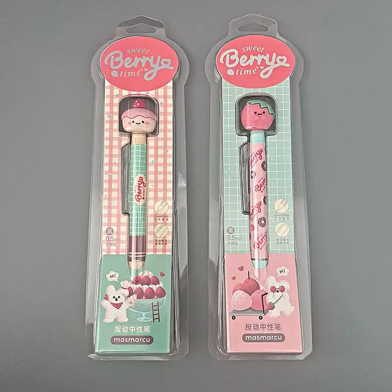 M&G Sweet Berry Time Retractable Gel Pen | 0.5mm Kawaii
