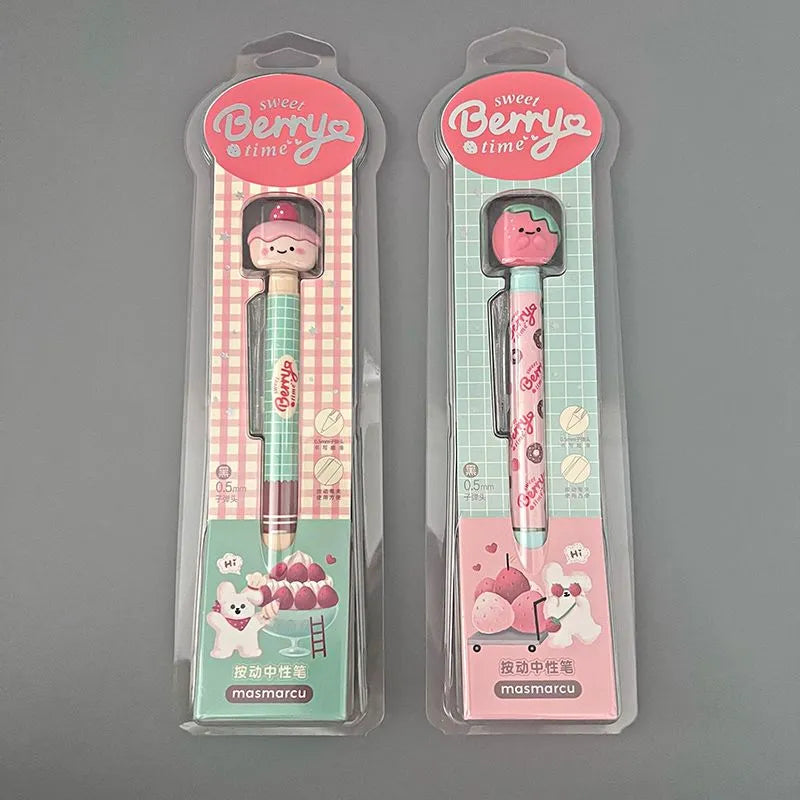 M&G Sweet Berry Time Retractable Gel Pen | 0.5mm Kawaii