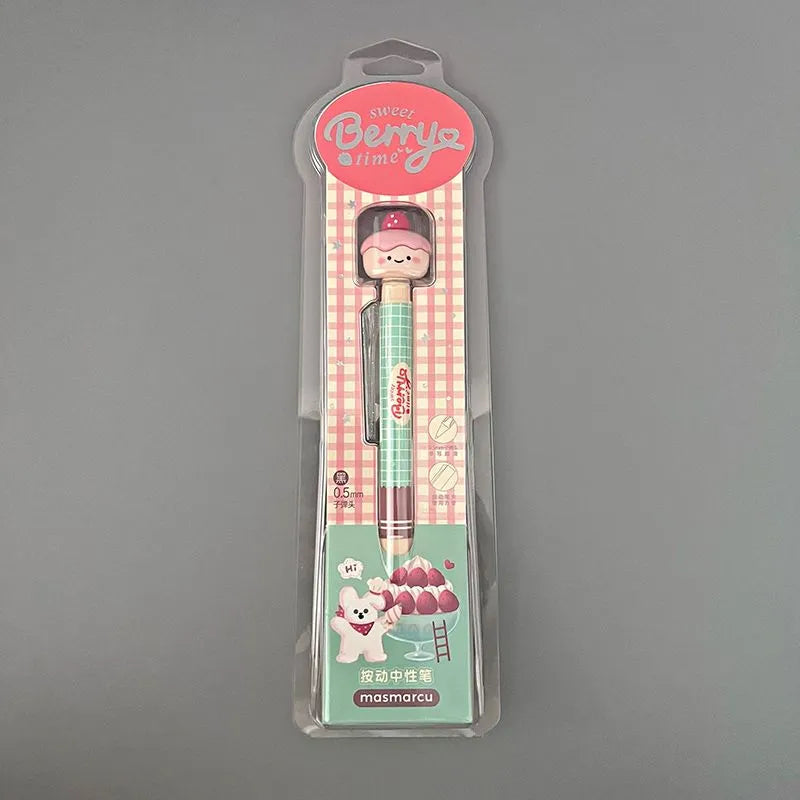 M&G Sweet Berry Time Retractable Gel Pen | 0.5mm Kawaii