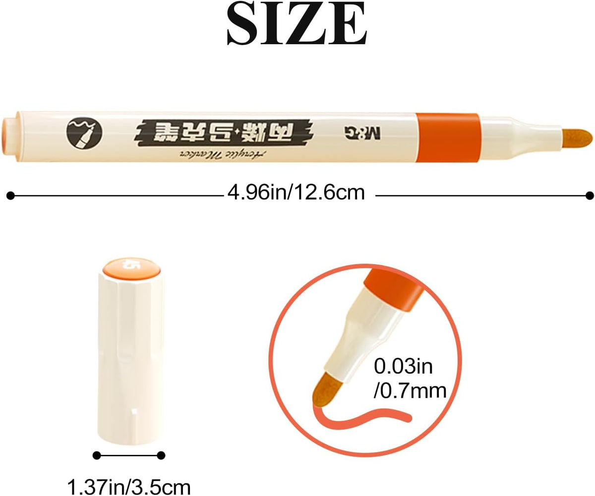 M&G 48 Colors Acrylic Paint Pens Markers for Rock Painting,Stone,Wood