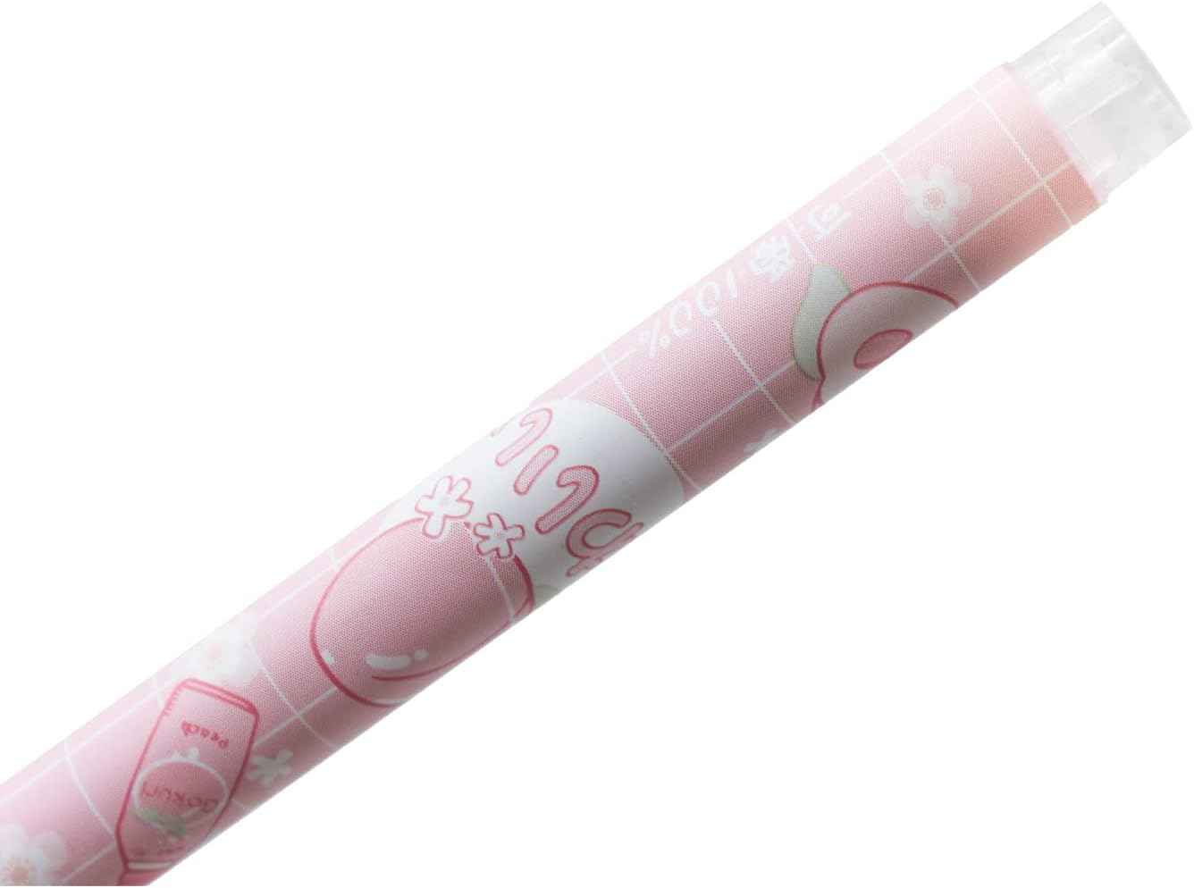12PCS Peach Liquid Ink Juicy Fruit Quick Dry Rollerball Pens Black Ink - TTpen